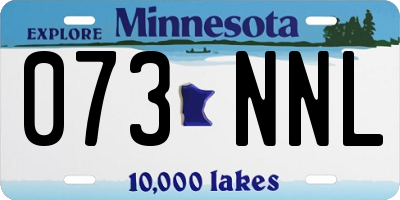 MN license plate 073NNL