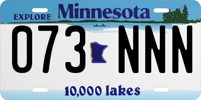 MN license plate 073NNN