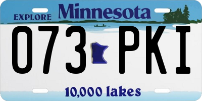 MN license plate 073PKI