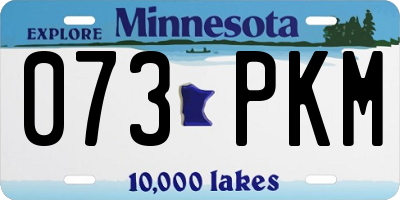 MN license plate 073PKM