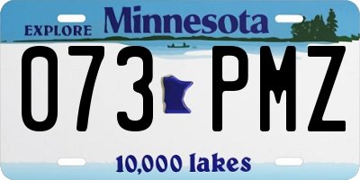 MN license plate 073PMZ