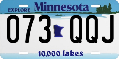 MN license plate 073QQJ