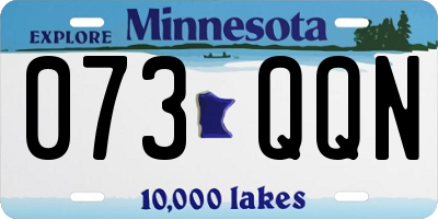 MN license plate 073QQN
