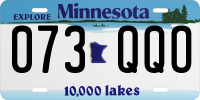 MN license plate 073QQO