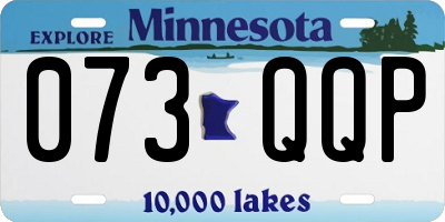MN license plate 073QQP