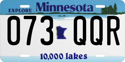 MN license plate 073QQR