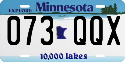 MN license plate 073QQX