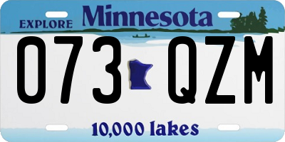MN license plate 073QZM