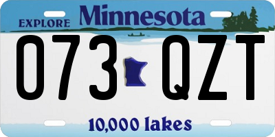 MN license plate 073QZT