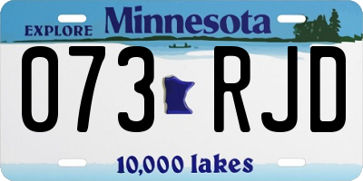 MN license plate 073RJD