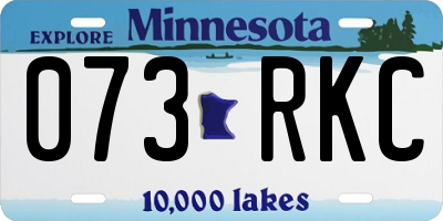 MN license plate 073RKC
