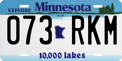 MN license plate 073RKM