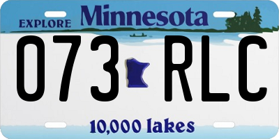 MN license plate 073RLC