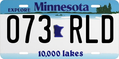MN license plate 073RLD