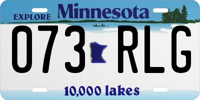 MN license plate 073RLG