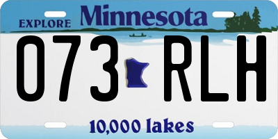 MN license plate 073RLH