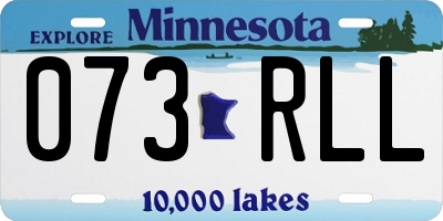 MN license plate 073RLL