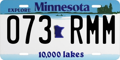 MN license plate 073RMM