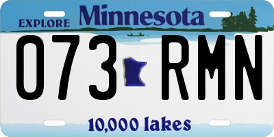 MN license plate 073RMN