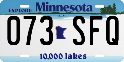 MN license plate 073SFQ