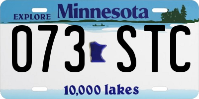 MN license plate 073STC
