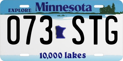 MN license plate 073STG