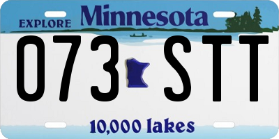 MN license plate 073STT