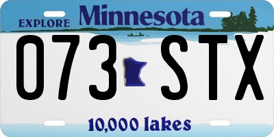MN license plate 073STX