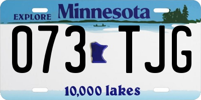 MN license plate 073TJG