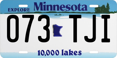MN license plate 073TJI