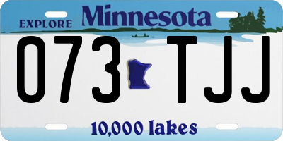 MN license plate 073TJJ