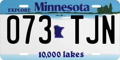 MN license plate 073TJN