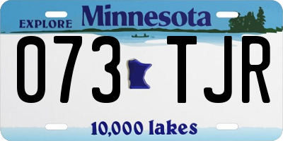 MN license plate 073TJR