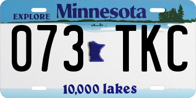 MN license plate 073TKC