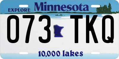 MN license plate 073TKQ