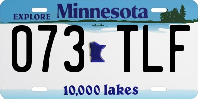 MN license plate 073TLF