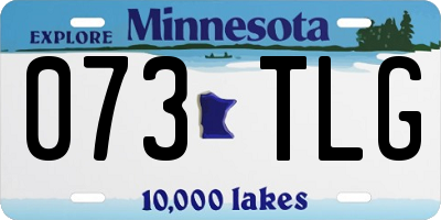 MN license plate 073TLG