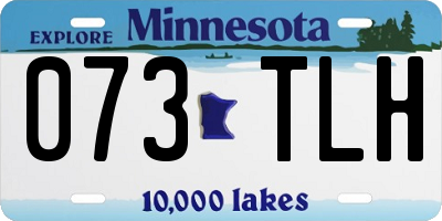 MN license plate 073TLH