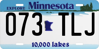 MN license plate 073TLJ