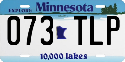 MN license plate 073TLP
