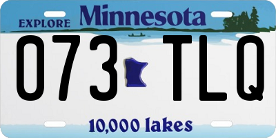 MN license plate 073TLQ