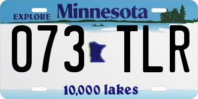 MN license plate 073TLR