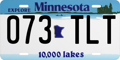 MN license plate 073TLT