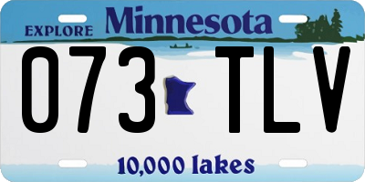 MN license plate 073TLV