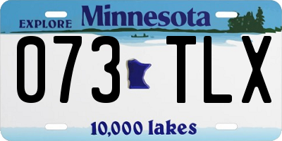 MN license plate 073TLX