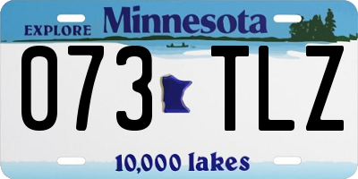 MN license plate 073TLZ