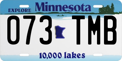 MN license plate 073TMB