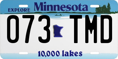 MN license plate 073TMD
