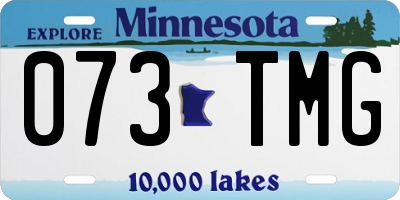 MN license plate 073TMG