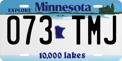 MN license plate 073TMJ